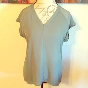 Ro & De army green blouse